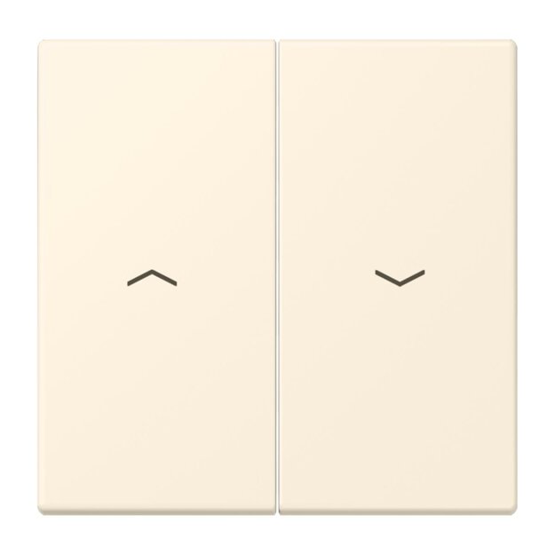 Jung LC995P245 Wippe 2-fach mit Pfeilsymbolen LC432 (Duroplast lackiert) Blanc Ivoire Les Couleurs® Le Corbusier