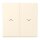 Jung LC995P245 Wippe 2-fach mit Pfeilsymbolen LC432 (Duroplast lackiert) Blanc Ivoire Les Couleurs® Le Corbusier