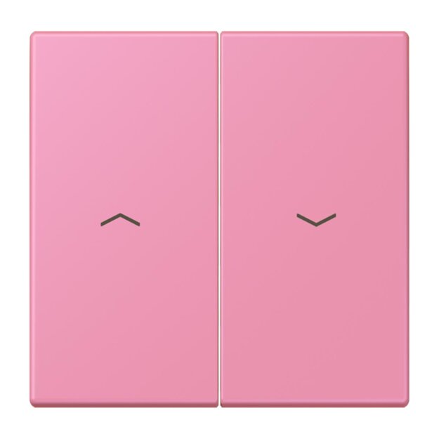 Jung LC995P246 Wippe 2-fach mit Pfeilsymbolen LC432 (Duroplast lackiert) Rose Vif Les Couleurs® Le Corbusier