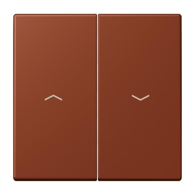Jung LC995P247 Wippe 2-fach mit Pfeilsymbolen LC432 (Duroplast lackiert) Terre Sienne Brûlée 59 Les Couleurs® Le Corbusier