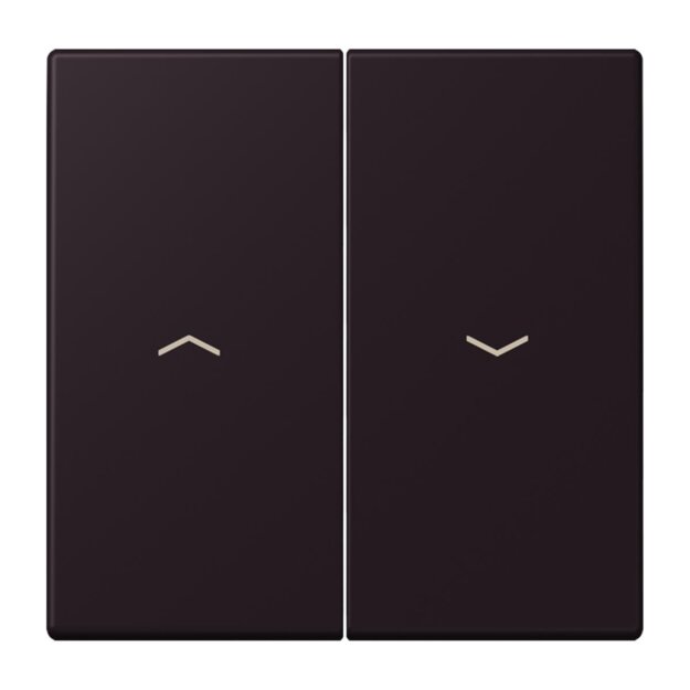 Jung LC995P248 Wippe 2-fach mit Pfeilsymbolen LC432 (Duroplast lackiert) Noir DIvoire Les Couleurs® Le Corbusier
