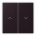 Jung LC995P248 Wippe 2-fach mit Pfeilsymbolen LC432 (Duroplast lackiert) Noir DIvoire Les Couleurs® Le Corbusier