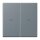 Jung LC995P251 Wippe 2-fach mit Pfeilsymbolen LC432 (Duroplast lackiert) Gris 59 Les Couleurs® Le Corbusier