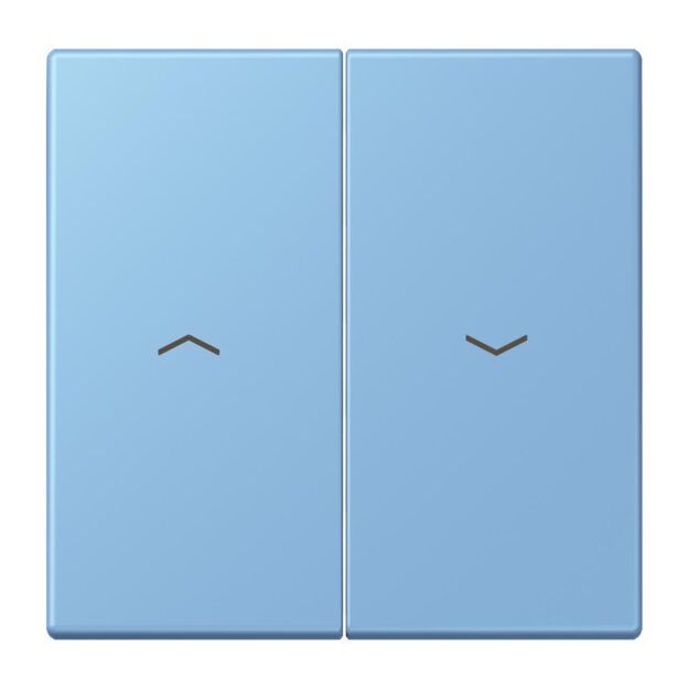 Jung LC995P256 Wippe 2-fach mit Pfeilsymbolen LC432 (Duroplast lackiert) Bleu Céruléen 59 Les Couleurs® Le Corbusier