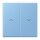 Jung LC995P256 Wippe 2-fach mit Pfeilsymbolen LC432 (Duroplast lackiert) Bleu Céruléen 59 Les Couleurs® Le Corbusier