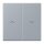 Jung LC995P257 Wippe 2-fach mit Pfeilsymbolen LC432 (Duroplast lackiert) Gris Clair 59 Les Couleurs® Le Corbusier