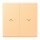 Jung LC995P258 Wippe 2-fach mit Pfeilsymbolen LC432 (Duroplast lackiert) Terre Sienne Claire 59 Les Couleurs® Le Corbusier