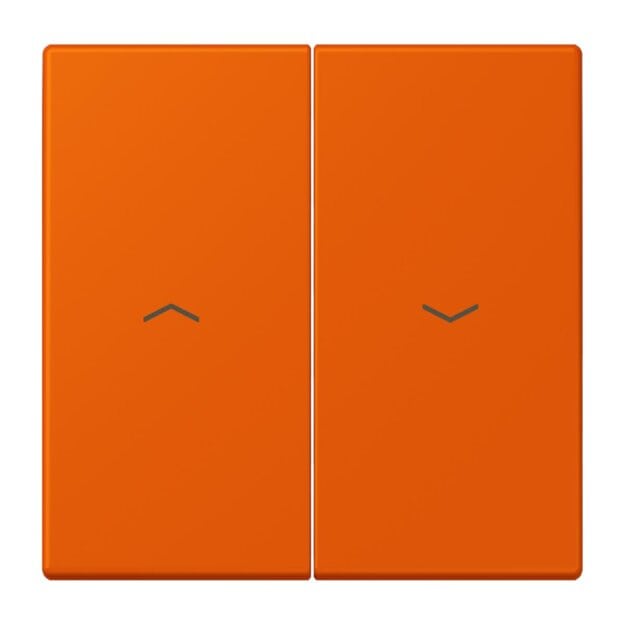 Jung LC995P260 Wippe 2-fach mit Pfeilsymbolen LC432 (Duroplast lackiert) Orange Vif Les Couleurs® Le Corbusier