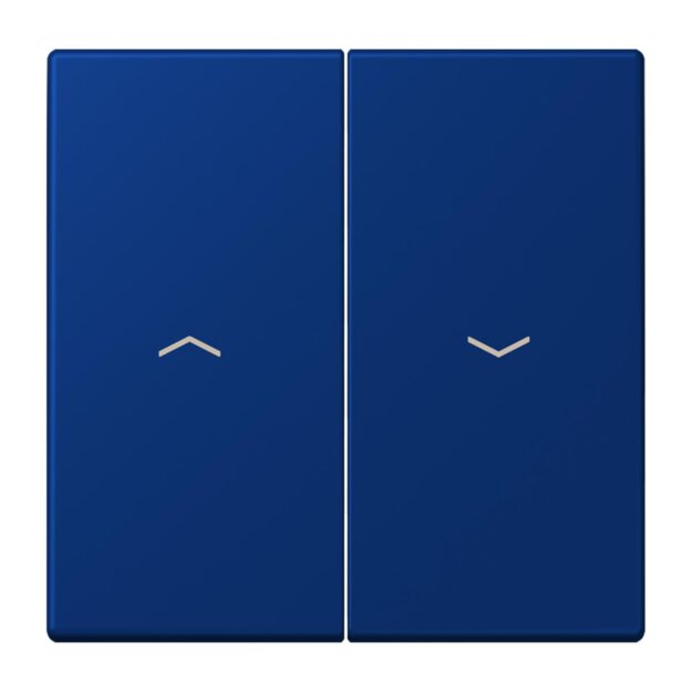 Jung LC995P261 Wippe 2-fach mit Pfeilsymbolen LC432 (Duroplast lackiert) Bleu Outremer Foncé Les Couleurs® Le Corbusier