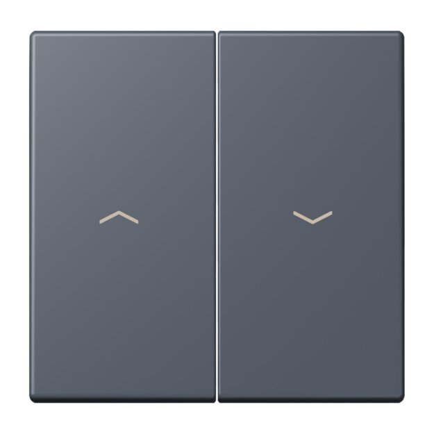 Jung LC995P262 Wippe 2-fach mit Pfeilsymbolen LC432 (Duroplast lackiert) Gris Fonce 59 Les Couleurs® Le Corbusier