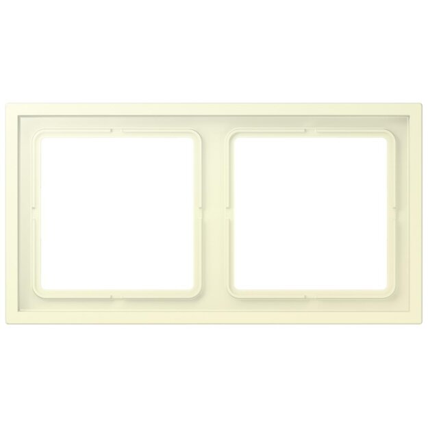 Jung LCZ982BF201 Rahmen 2-fach LC32001 (Thermoplast lackiert) Blanc Les Couleurs® Le Corbusier