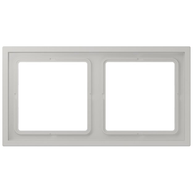 Jung LCZ982BF205 Rahmen 2-fach LC32013 (Thermoplast lackiert) Gris Clair 31 Les Couleurs® Le Corbusier