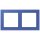 Jung LCZ982BF206 Rahmen 2-fach LC32020 (Thermoplast lackiert) Bleu Outremer 31 Les Couleurs® Le Corbusier