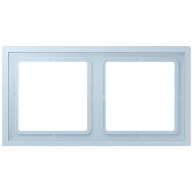 Jung LCZ982BF208 Rahmen 2-fach LC32022 (Thermoplast lackiert) Outremerclair Les Couleurs® Le Corbusier