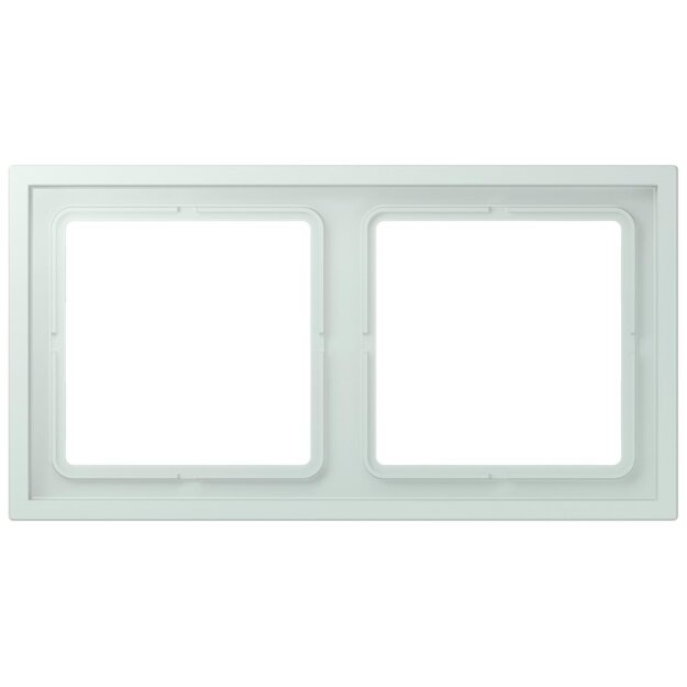Jung LCZ982BF215 Rahmen 2-fach LC32034 (Thermoplast lackiert) Céruléen Pale Les Couleurs® Le Corbusier