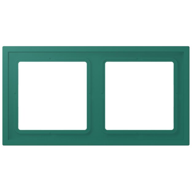 Jung LCZ982BF216 Rahmen 2-fach LC32040 (Thermoplast lackiert) Vert Anglais Les Couleurs® Le Corbusier