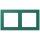 Jung LCZ982BF216 Rahmen 2-fach LC32040 (Thermoplast lackiert) Vert Anglais Les Couleurs® Le Corbusier