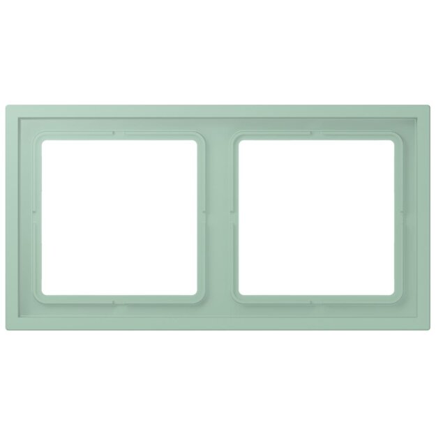Jung LCZ982BF217 Rahmen 2-fach LC32041 (Thermoplast lackiert) Vert Anglais Clair Les Couleurs® Le Corbusier