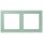 Jung LCZ982BF217 Rahmen 2-fach LC32041 (Thermoplast lackiert) Vert Anglais Clair Les Couleurs® Le Corbusier