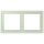 Jung LCZ982BF218 Rahmen 2-fach LC32042 (Thermoplast lackiert) Vert Anglâis Pale Les Couleurs® Le Corbusier