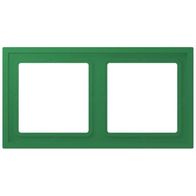 Jung LCZ982BF219 Rahmen 2-fach LC32050 (Thermoplast lackiert) Vert Foncé Les Couleurs® Le Corbusier