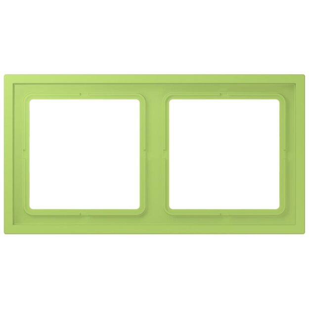 Jung LCZ982BF221 Rahmen 2-fach LC32052 (Thermoplast lackiert) Vert Clair Les Couleurs® Le Corbusier