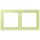 Jung LCZ982BF222 Rahmen 2-fach LC32053 (Thermoplast lackiert) Vert Jaune Clair Les Couleurs® Le Corbusier