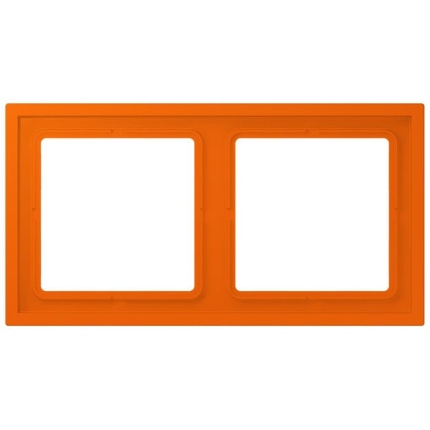 Jung LCZ982BF224 Rahmen 2-fach LC32080 (Thermoplast lackiert) Orange Les Couleurs® Le Corbusier