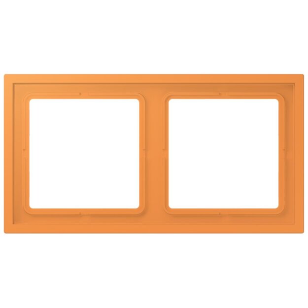 Jung LCZ982BF225 Rahmen 2-fach LC32081 (Thermoplast lackiert) Orange Clair Les Couleurs® Le Corbusier