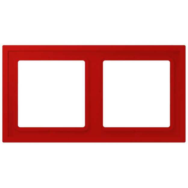 Jung LCZ982BF227 Rahmen 2-fach LC32090 (Thermoplast lackiert) Rouge Vermillon 31 Les Couleurs® Le Corbusier