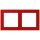 Jung LCZ982BF227 Rahmen 2-fach LC32090 (Thermoplast lackiert) Rouge Vermillon 31 Les Couleurs® Le Corbusier
