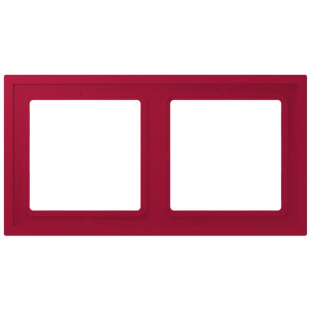 Jung LCZ982BF229 Rahmen 2-fach LC32100 (Thermoplast lackiert) Rouge Carmin Les Couleurs® Le Corbusier