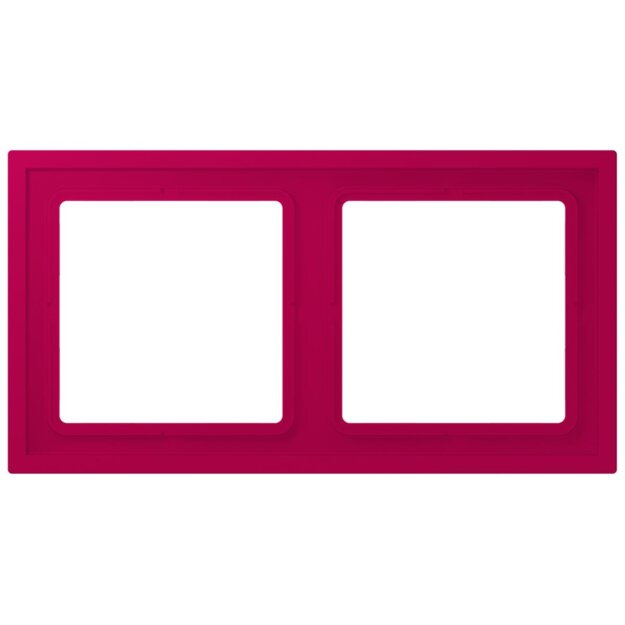 Jung LCZ982BF230 Rahmen 2-fach LC32101 (Thermoplast lackiert) Rouge Rubia Les Couleurs® Le Corbusier
