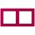 Jung LCZ982BF230 Rahmen 2-fach LC32101 (Thermoplast lackiert) Rouge Rubia Les Couleurs® Le Corbusier