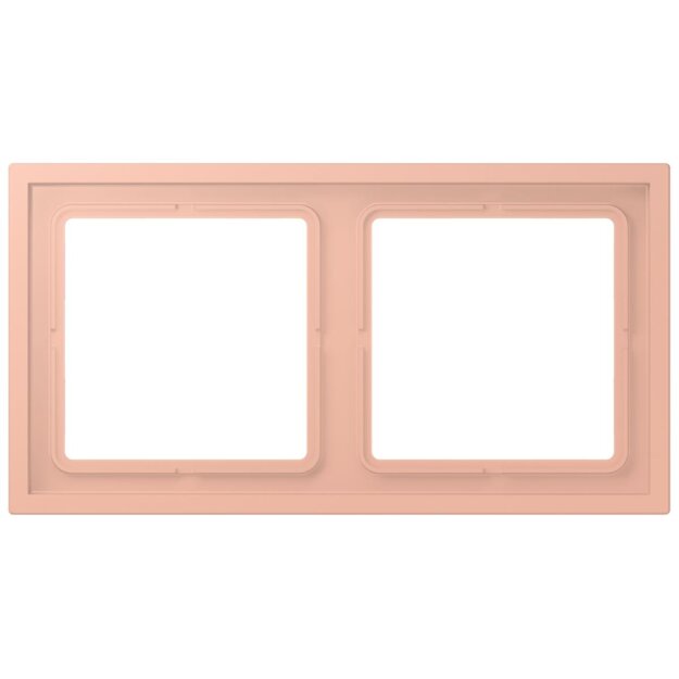 Jung LCZ982BF231 Rahmen 2-fach LC32102 (Thermoplast lackiert) Rose Clair Les Couleurs® Le Corbusier