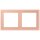 Jung LCZ982BF231 Rahmen 2-fach LC32102 (Thermoplast lackiert) Rose Clair Les Couleurs® Le Corbusier