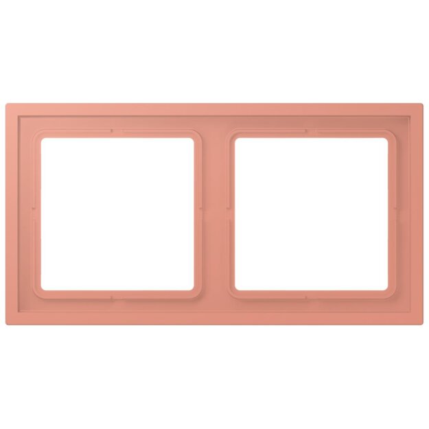Jung LCZ982BF233 Rahmen 2-fach LC32111 (Thermoplast lackiert) LOcre Rouge Moyen Les Couleurs® Le Corbusier