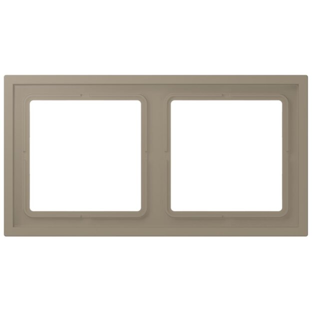 Jung LCZ982BF242 Rahmen 2-fach LC32141 (Thermoplast lackiert) Ombre Naturelle Moyenne Les Couleurs® Le Corbusier