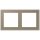 Jung LCZ982BF242 Rahmen 2-fach LC32141 (Thermoplast lackiert) Ombre Naturelle Moyenne Les Couleurs® Le Corbusier