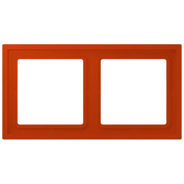 Jung LCZ982BF244 Rahmen 2-fach LC4320A (Thermoplast lackiert) Rouge Vermillon 59 Les Couleurs® Le Corbusier