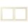 Jung LCZ982BF245 Rahmen 2-fach LC4320B (Thermoplast lackiert) Blanc Ivoire Les Couleurs® Le Corbusier