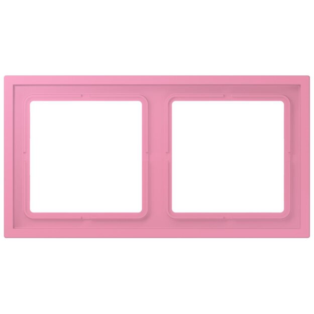 Jung LCZ982BF246 Rahmen 2-fach LC4320C (Thermoplast lackiert) Rose Vif Les Couleurs® Le Corbusier