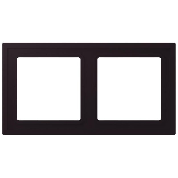 Jung LCZ982BF248 Rahmen 2-fach LC4320E (Thermoplast lackiert) Noir DIvoire Les Couleurs® Le Corbusier