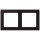 Jung LCZ982BF248 Rahmen 2-fach LC4320E (Thermoplast lackiert) Noir DIvoire Les Couleurs® Le Corbusier