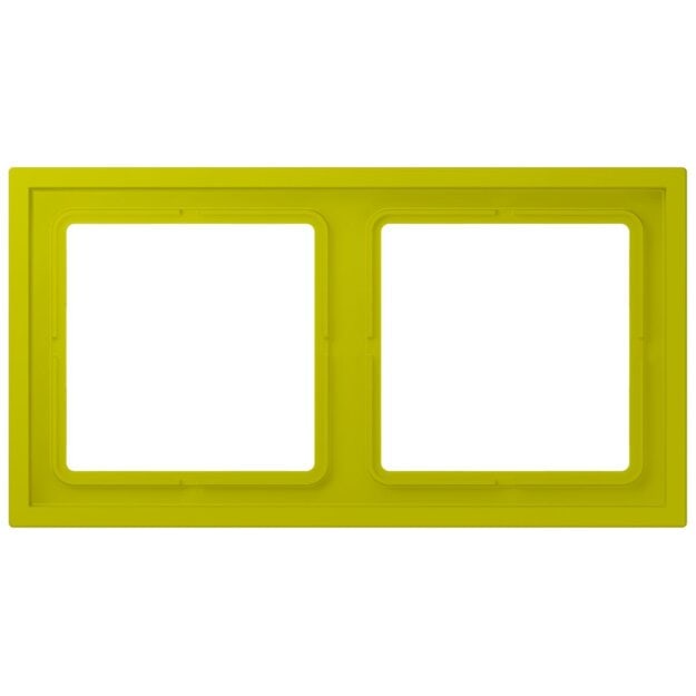 Jung LCZ982BF249 Rahmen 2-fach LC4320F (Thermoplast lackiert) Vert Olive Vif Les Couleurs® Le Corbusier