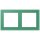 Jung LCZ982BF250 Rahmen 2-fach LC4320G (Thermoplast lackiert) Vert 59 Les Couleurs® Le Corbusier