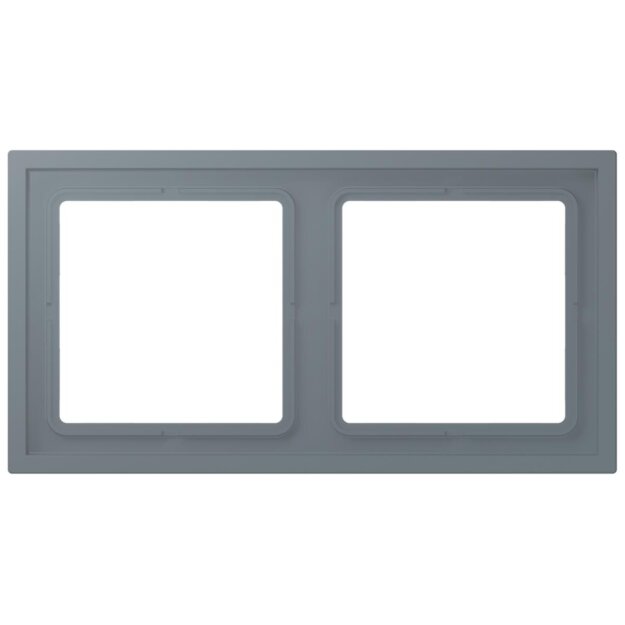 Jung LCZ982BF251 Rahmen 2-fach LC4320H (Thermoplast lackiert) Gris 59 Les Couleurs® Le Corbusier