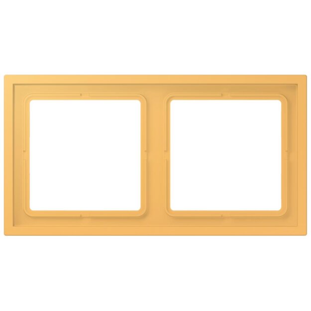 Jung LCZ982BF254 Rahmen 2-fach LC4320L (Thermoplast lackiert) Ocre Jaune Clair Les Couleurs® Le Corbusier