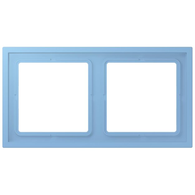 Jung LCZ982BF256 Rahmen 2-fach LC4320N (Thermoplast lackiert) Bleu Céruléen 59 Les Couleurs® Le Corbusier