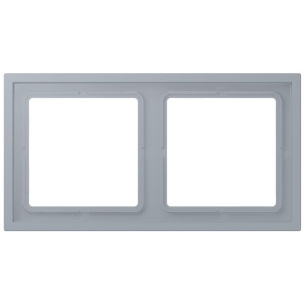 Jung LCZ982BF257 Rahmen 2-fach LC4320O (Thermoplast lackiert) Gris Clair 59 Les Couleurs® Le Corbusier